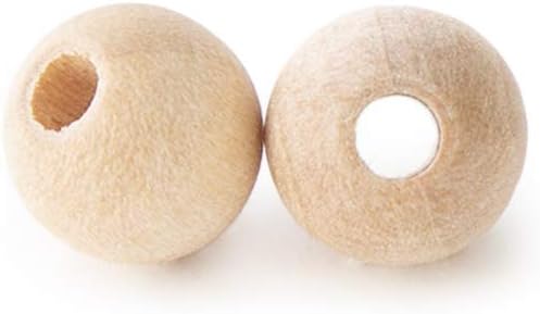 8MM (5/16 inch ) Round Wood Beads w/ 7/64 inch hole-Bag of 2000