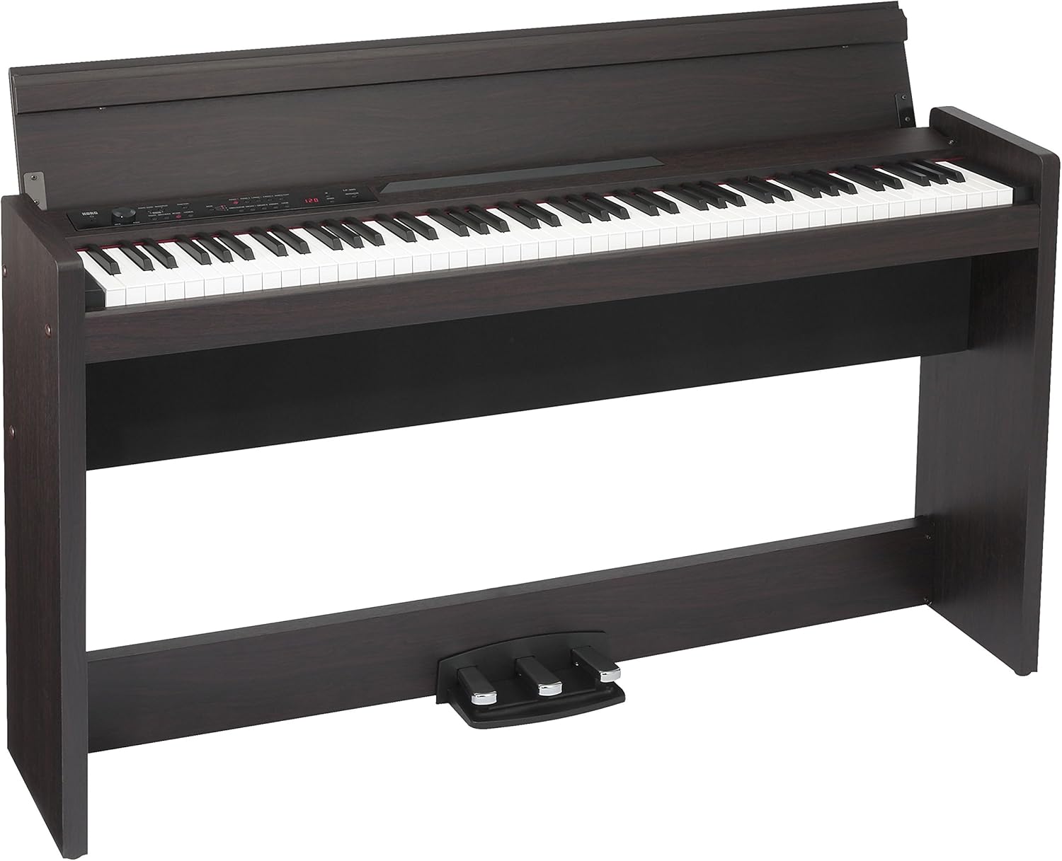 Korg LP-380 RH3 Real weighted hammer-action keyboard Luxury Digital Piano with onboard sounds and Key Touch Control Effects in Rosewood