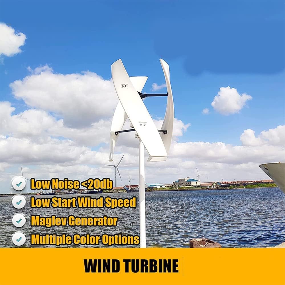 Maglev Wind Turbine Generatorvertical Wind Generator 12V -220V Vertical Wind Turbine with 8000W ON Grid Tie Inverter No Noise