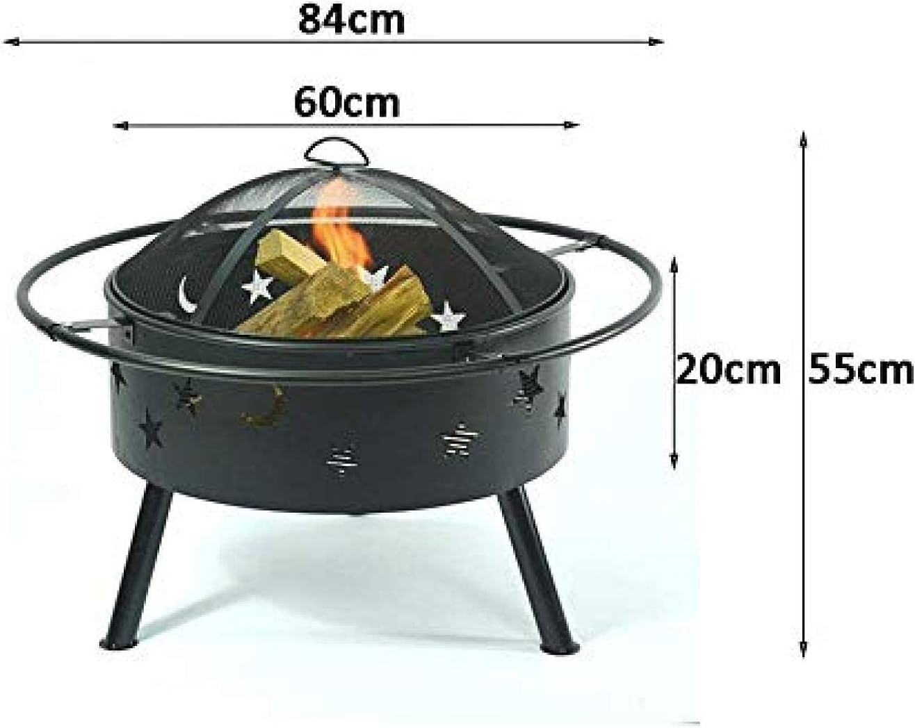 Fire Pit BBQ Grill Fire Bowl Stove Bonfire Stove Roasting Stove Brazier Wood Stove Charcoal Stove