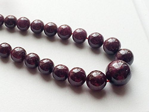 1 Strand Natural Original Ruby Round Balls, Ruby Necklace, 9mm to 14mm Plain Ruby Beads, 10 Inch