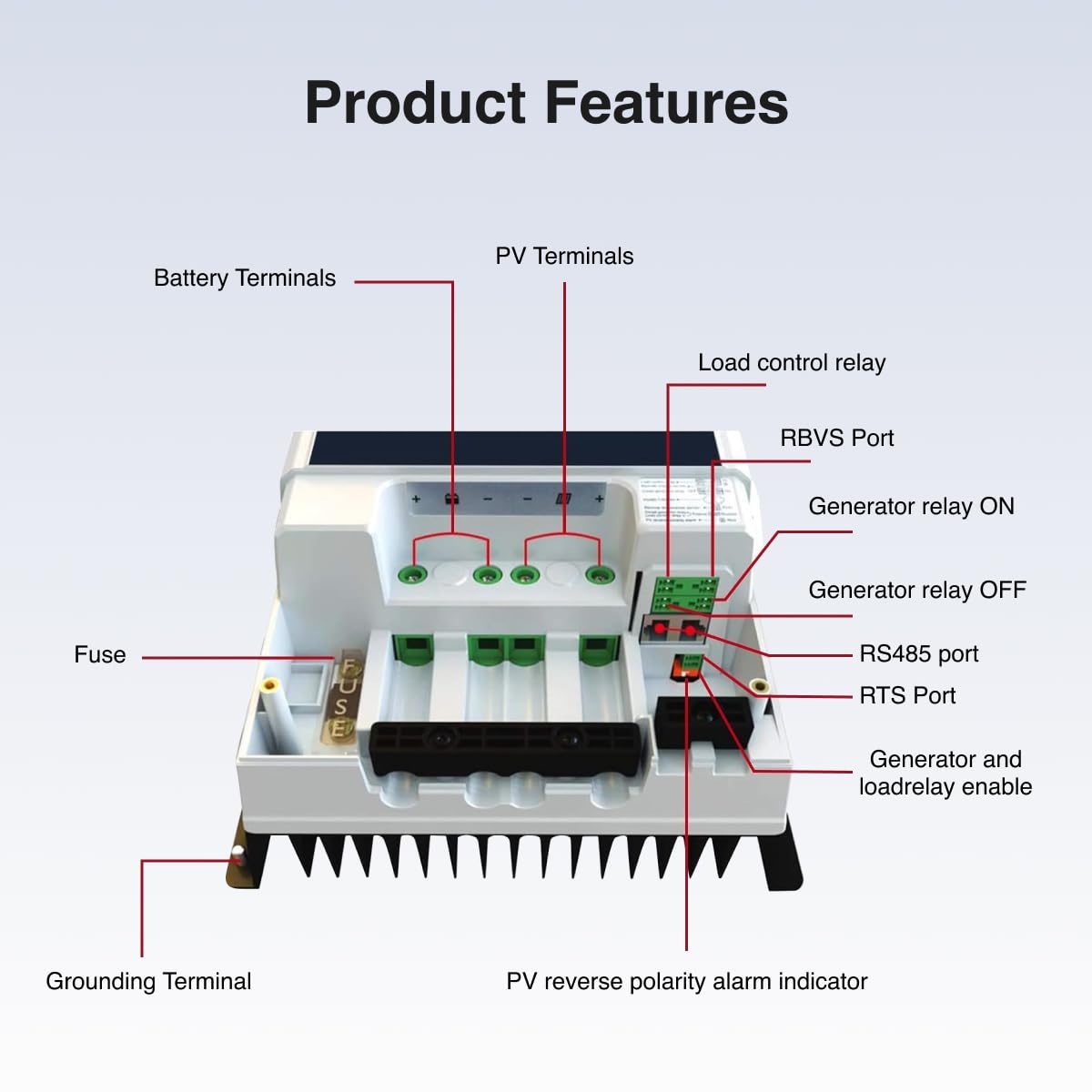 ACOPOWER 60A MPPT Solar Charge Controller 12V/24V/36V/48VDC Auto System Voltage Max.PV 150V Solar Panel Regulator with Backlight LCD Display Gel Sealed Flooded Lithium-ion LiFePO4 Battery, Silver