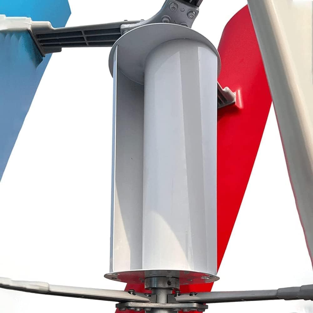 CAJUCA 5000W Free Energy Generator, 12V 24V 48V Vertical Wind Turbine Generator, Home Windmill with Controller