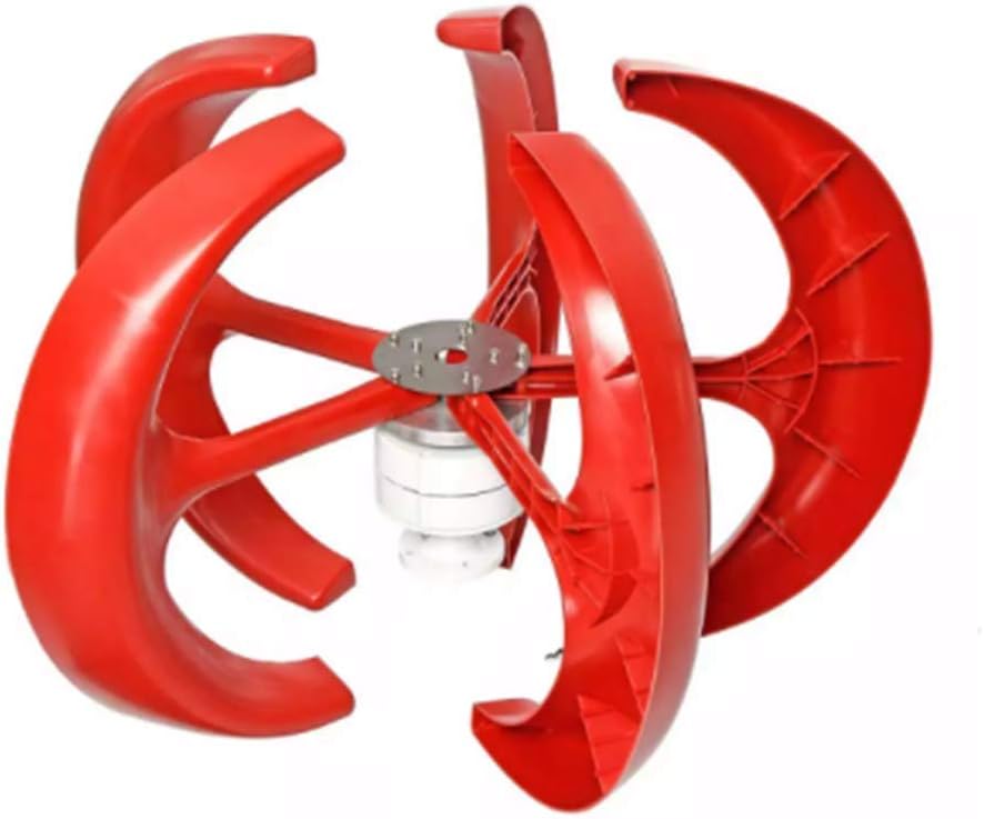 3000W 5 Blades Vertical Axis Wind Turbines Generator Lantern 12V 24V Motor Kit Electromagnetic for Home Hybrid Streetlight Use,12v