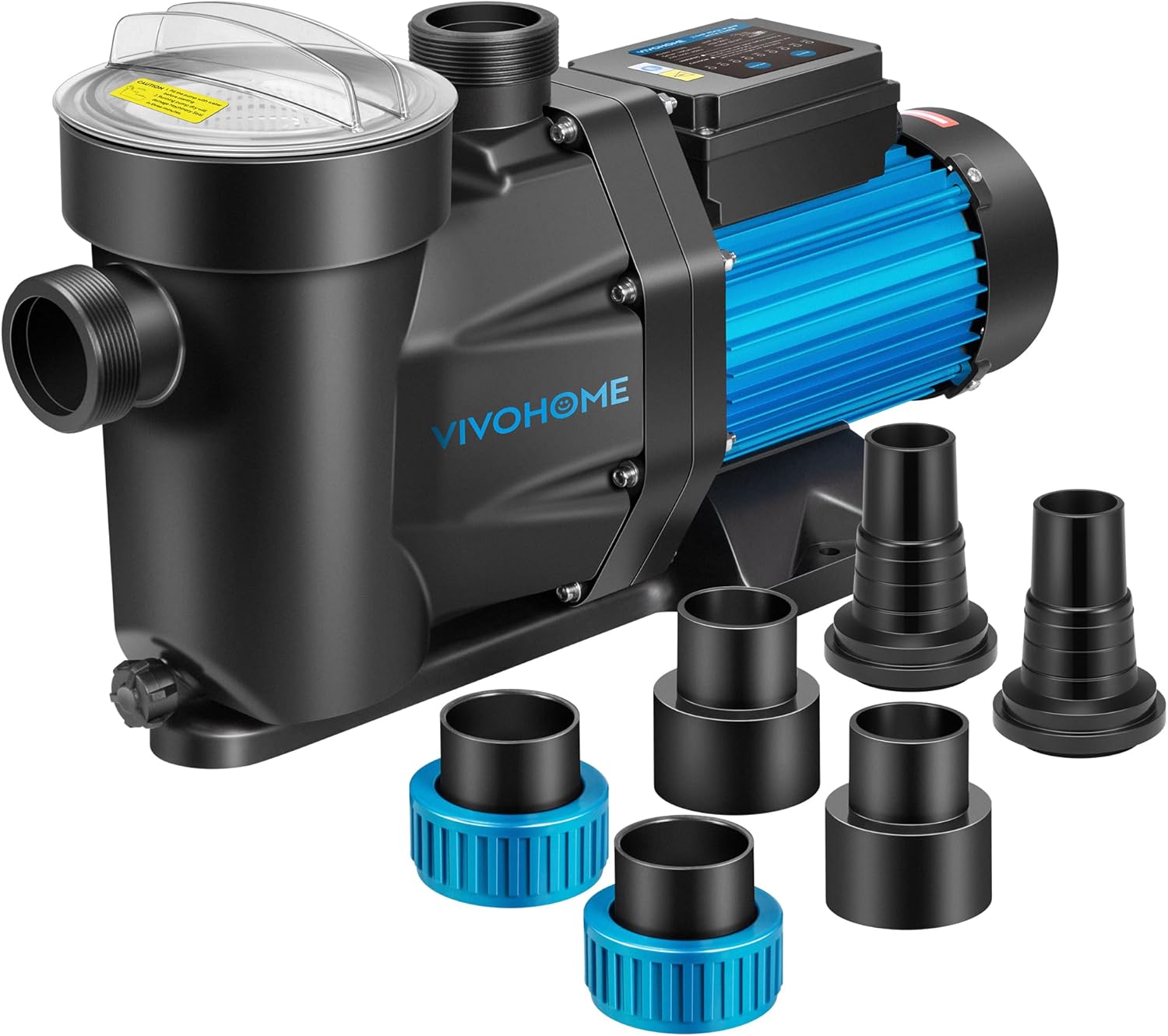 VIVOHOME 2.5 HP Powerful Self Primming 8880 GPH Swimming Pool Pump w/Timer for inground Pool 1.5