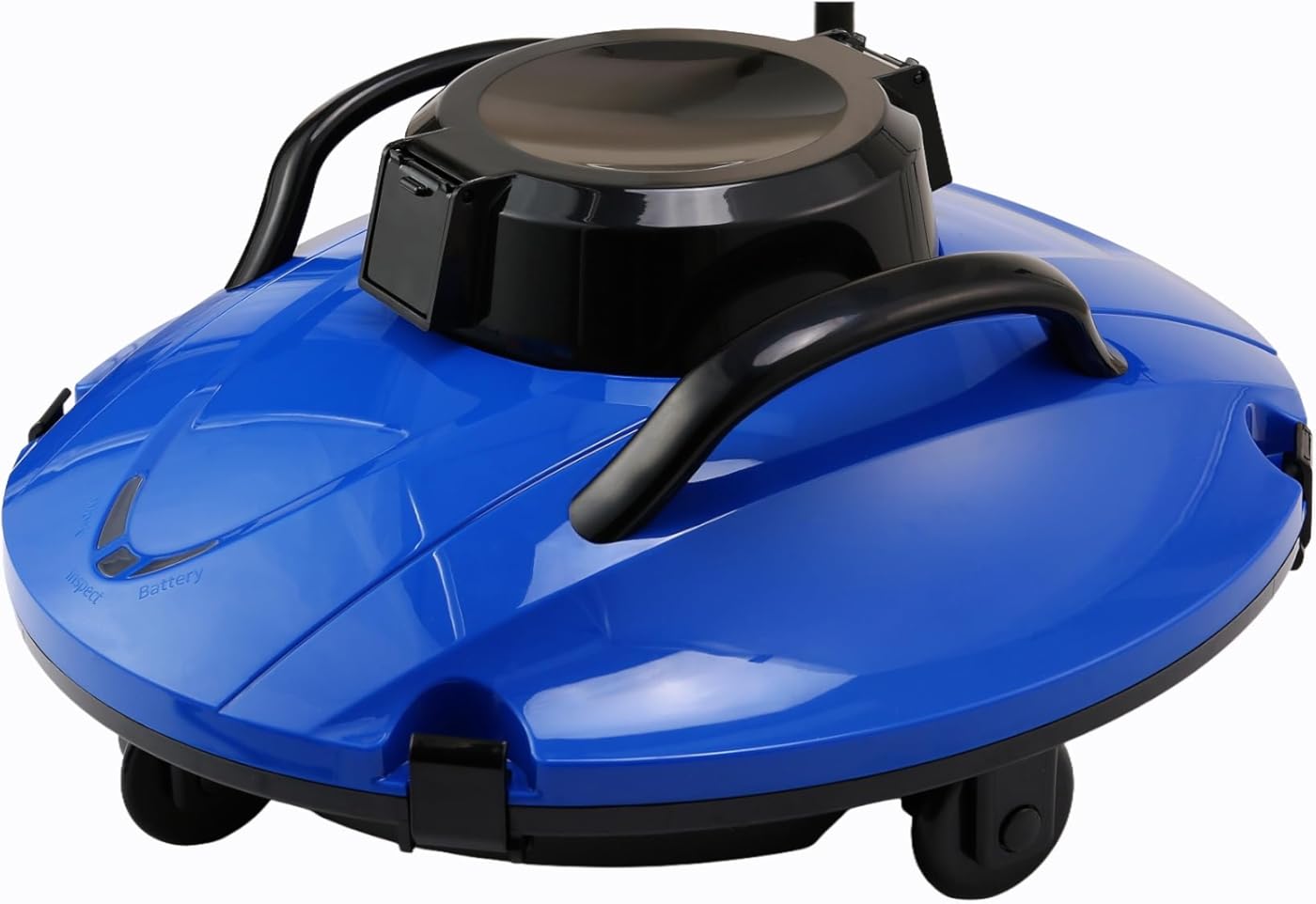 Cordless Robotic Pool Cleaner, 90 Mins Runtime, 30W Powerful Suction, Smart Auto Parking, Ideal for Flat Pools, Blue
