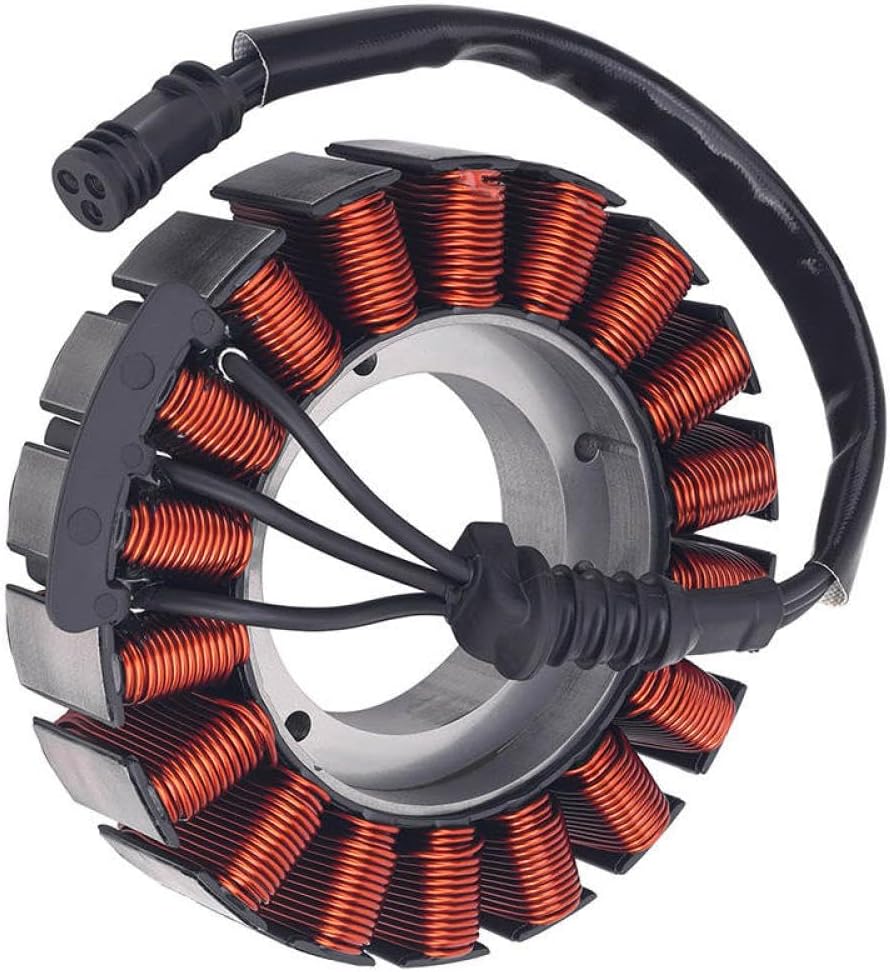 Motorcycle Generator Stator Coil Compatible with FLTRU FLHR FLRT FLHTCUTG FLTRX FLHX FXBR FXLR FXBRS FLDE FLSL FLHC FLSB Universal Fit Aftermarket Replacement Part Number 29900042
