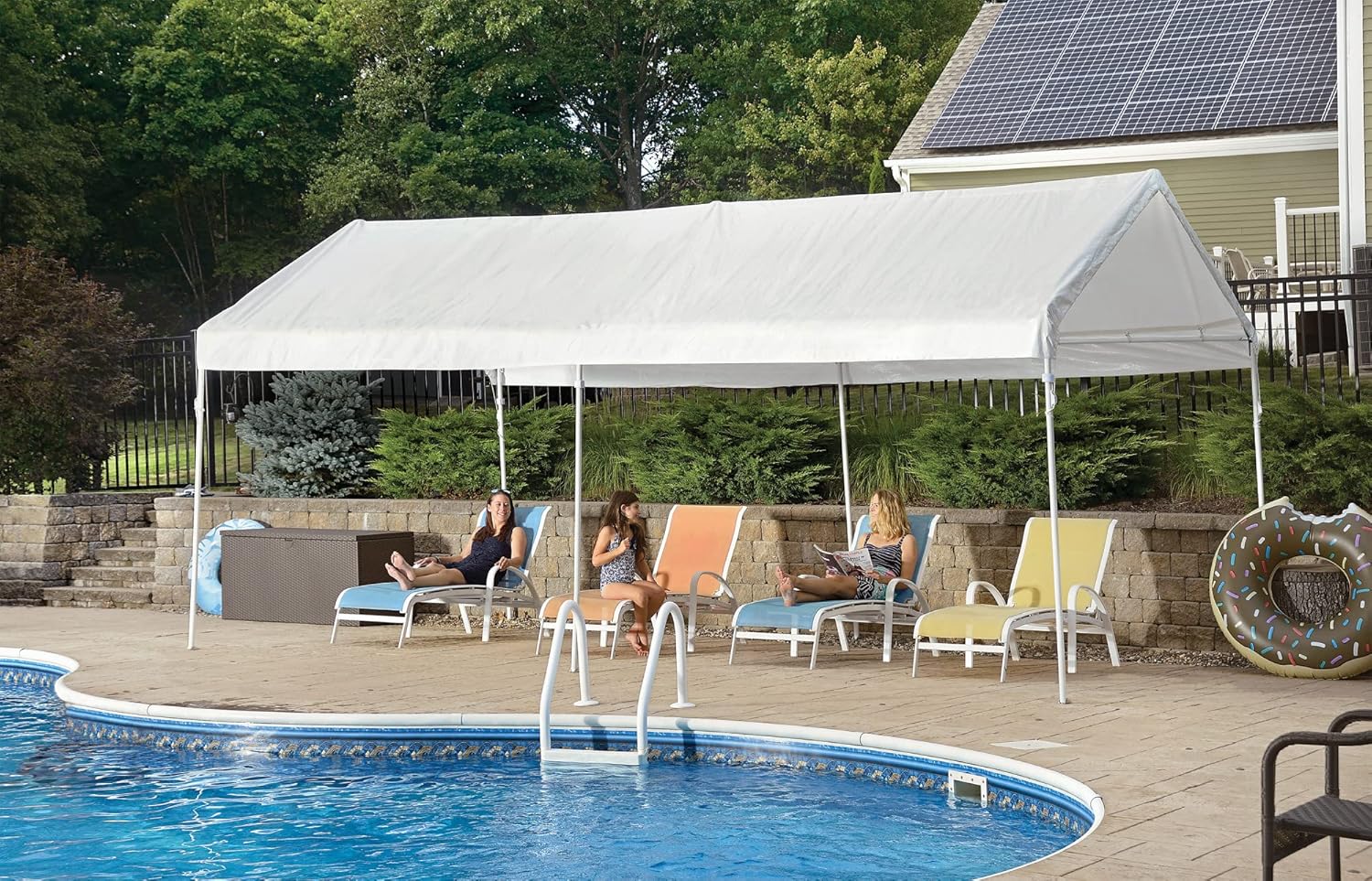 ShelterLogic 10' x 20' AccelaFrame Heavy Duty Steel Frame Quick and Easy Set-Up Canopy