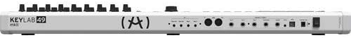 Arturia KeyLab MKII 49 Professional MIDI Controller and Software (White) with 6ft MIDI Cable, Sustain Pedal & Keyboard Dust Cover (Small) Bundle