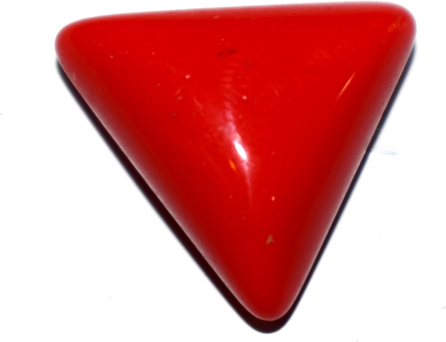 Divya Shakti 8.25 Carat Triangle CORAL Stone (Moonga/Munga Stone) 100% ORIGINAL CERTIFIED HEALING GEMSTONE AAA QUALITY