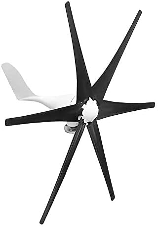 5000W Wind Turbines Wind Generator, 12V 24V 48V 6 Nylon Fibre Blade Horizontal Home Energy Windmill Energy Turbines Charging