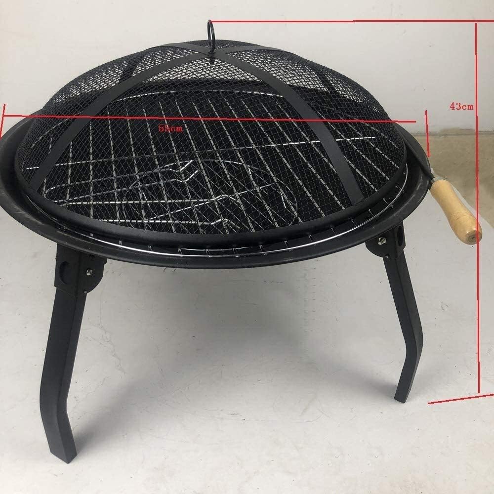 Fire Pit Fire Pits Outdoor Wood Burning Fire Pits Outdoor, Multifunctional Garden Terrace Fire Bowl Heater with Mesh Sn