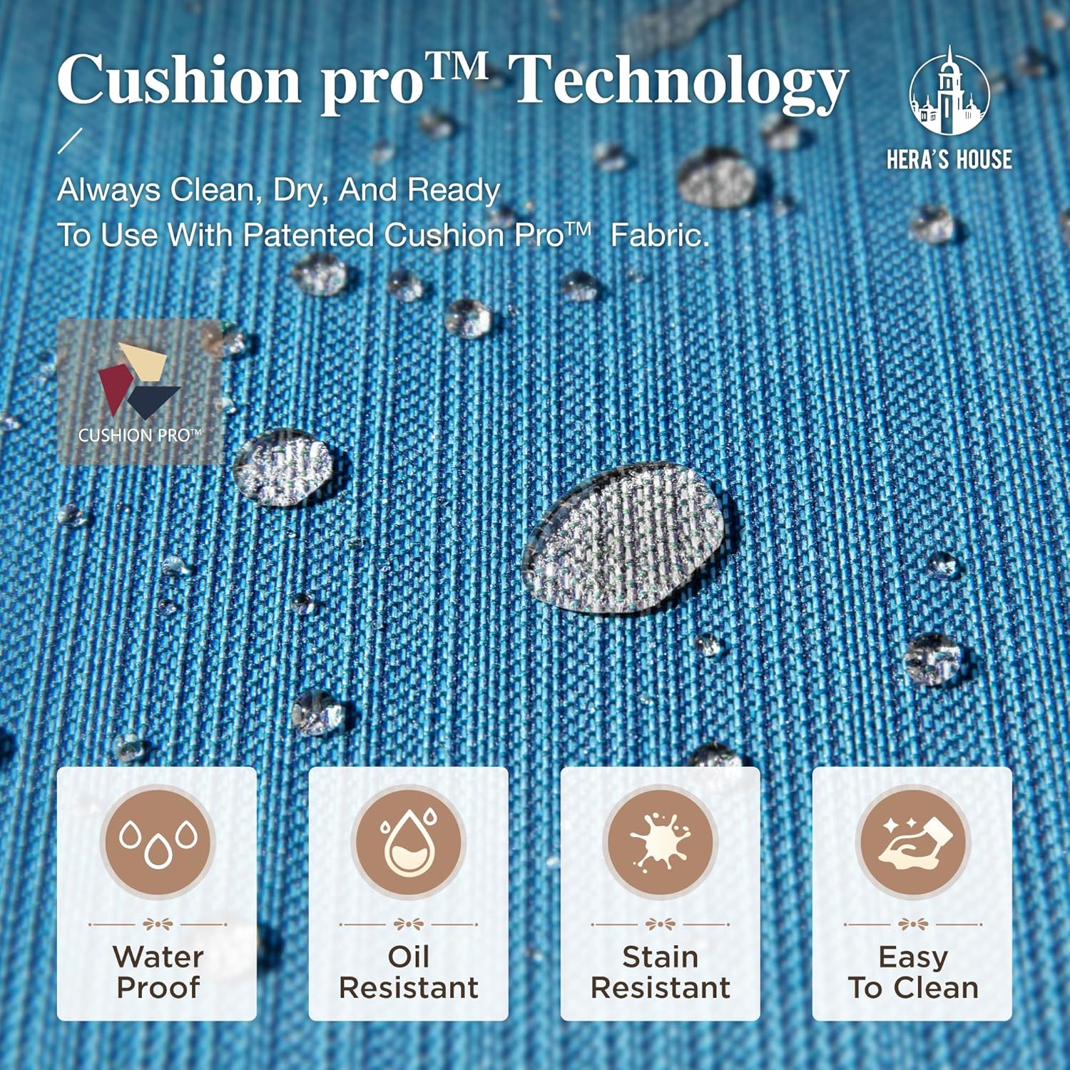 HERA'S HOUSE 6 Piece Metal Patio Furniture Set with 56