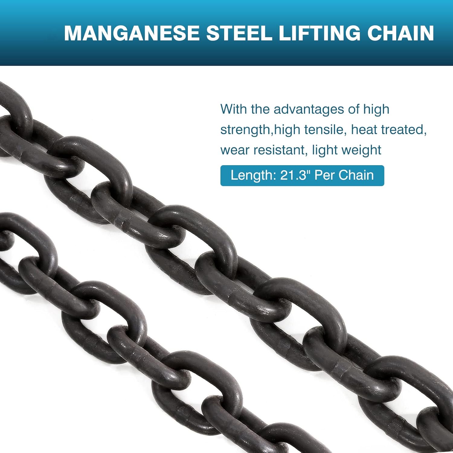 IRONWALLS Chain Drum Lifter with 1T/ 2204LBS Capacity, Upgraded Lifting Chain Sling with Self-Lock Hook Lifting Clamp for 30 & 55 Gallon Metal/Plastic Drum Barrel, Fits for Crane, Forklift