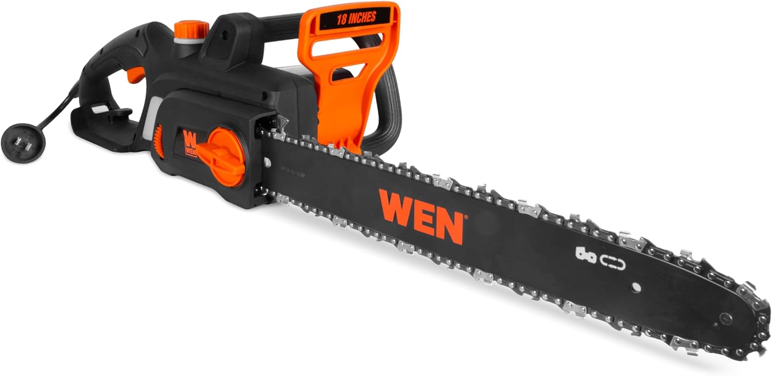 WEN Electric Chainsaw, Corded, 15-Amp, 18-Inch (CP1518)