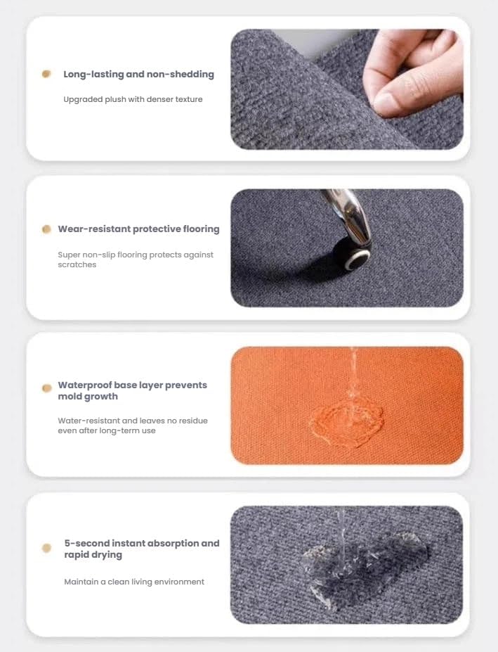 Sound Proof Floor Mat,Sound Absorbing Rug,Drum Carpet with Non-Slip Grip Bottom,Carpet Acoustic Pads for Gym Piano Room