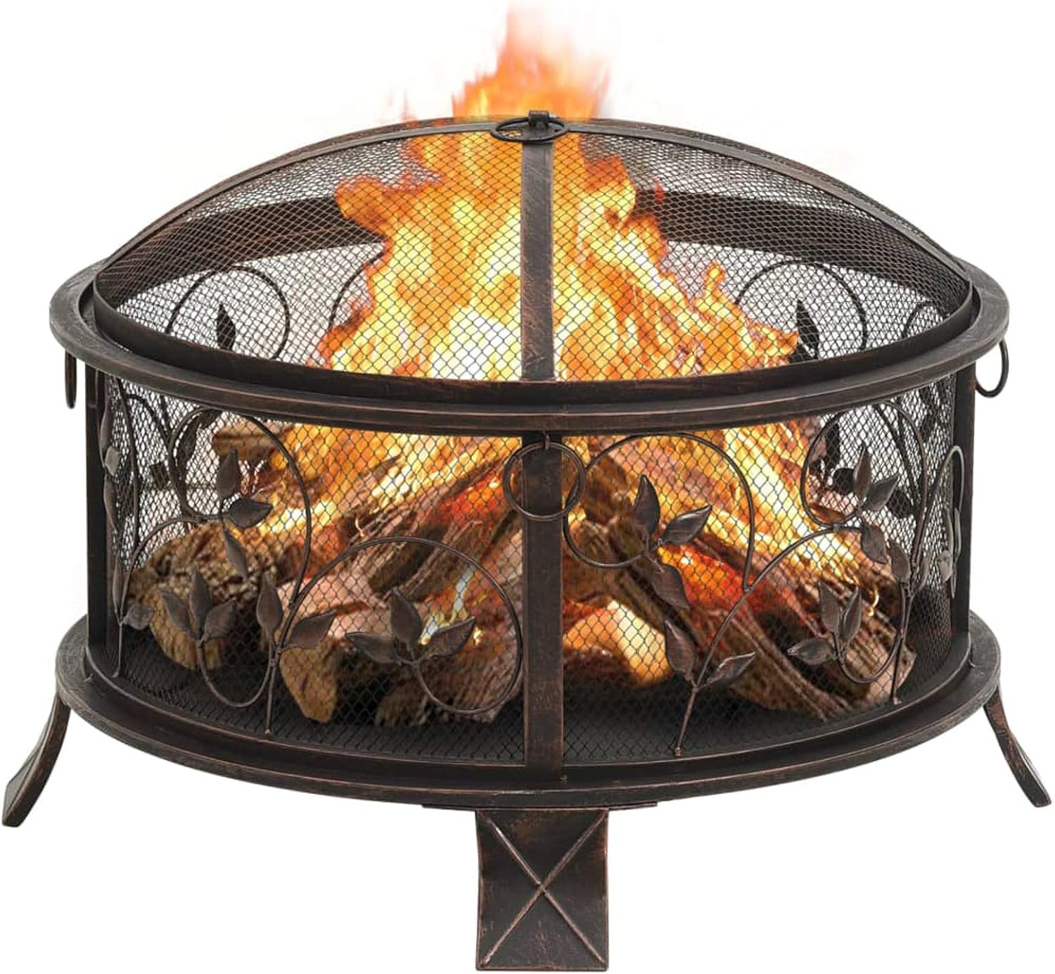 Rustic Fire Pit with Poker 26.6