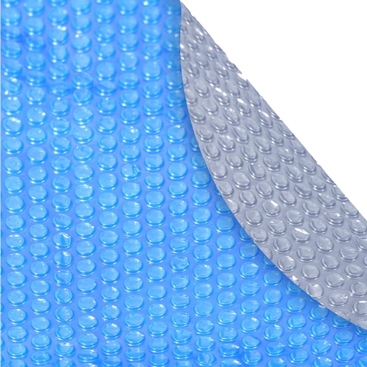 Robelle 15 x 30 Ft Blue/Silver Premium Oval Solar Cover for Above Ground Pool, Pool Solar Cover, 10-Mil Thick, 10-Year Warranty, Made in USA