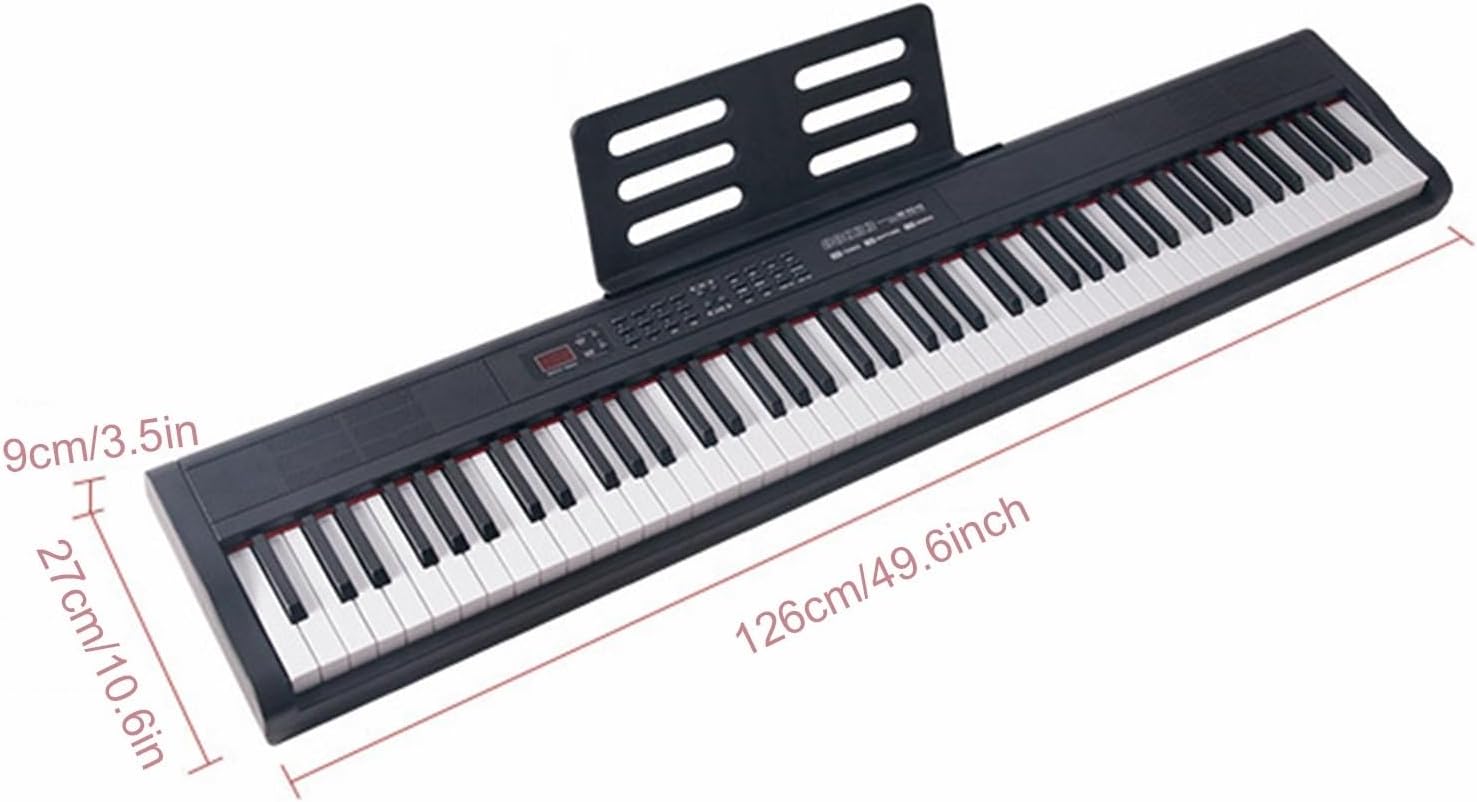 88 Electronic Keyboard Digital Keyboard Full Size With Dynamics Keys Portable Keyboard Support Bluetooth MIDI For Beginners Adults Children Include Stand, Sustain Pedal
