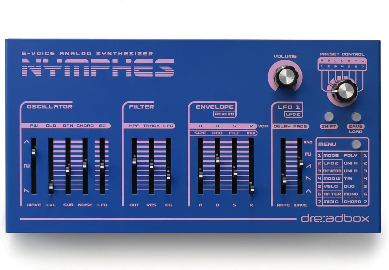 Dreadbox Nymphes 6-voice Desktop Analog Synthesizer