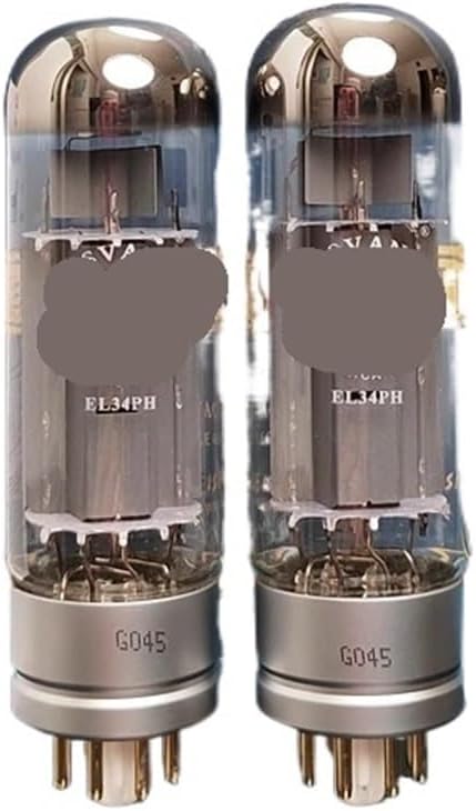 EL34PH Tube Upgrade EL34C EL34B 6P3P 6CA7 6V6 KT66 UKEL34 HiFi Audio Tube Amplifier kit DIY with Four-Way(2pcs Matched Pair)