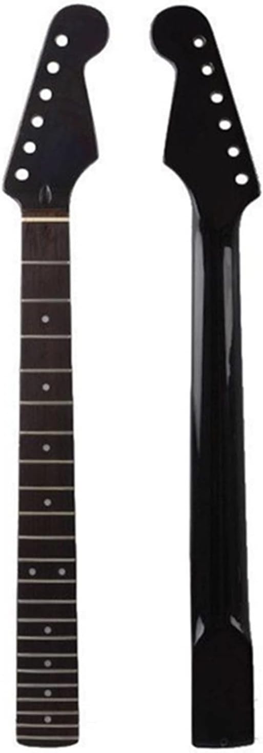 TSTS 21 22 Frets Maple Electric Guitar Neck Maple Fretboard Inlay Dots Black Guitar Accessories Guitar ​Neck Replacement (Color : 22frets Rosewod)