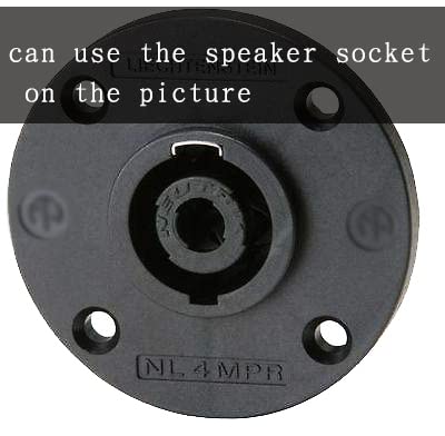 Speak on 2Pack Pro Speakon to Speakon Male Speaker Gauge Wire Lock Cable Pair 12AWG Professional Audio Cabl Cord with Port Connector for para bocina de dj Stage Power Amplifier 2 Conductor 30ft feet