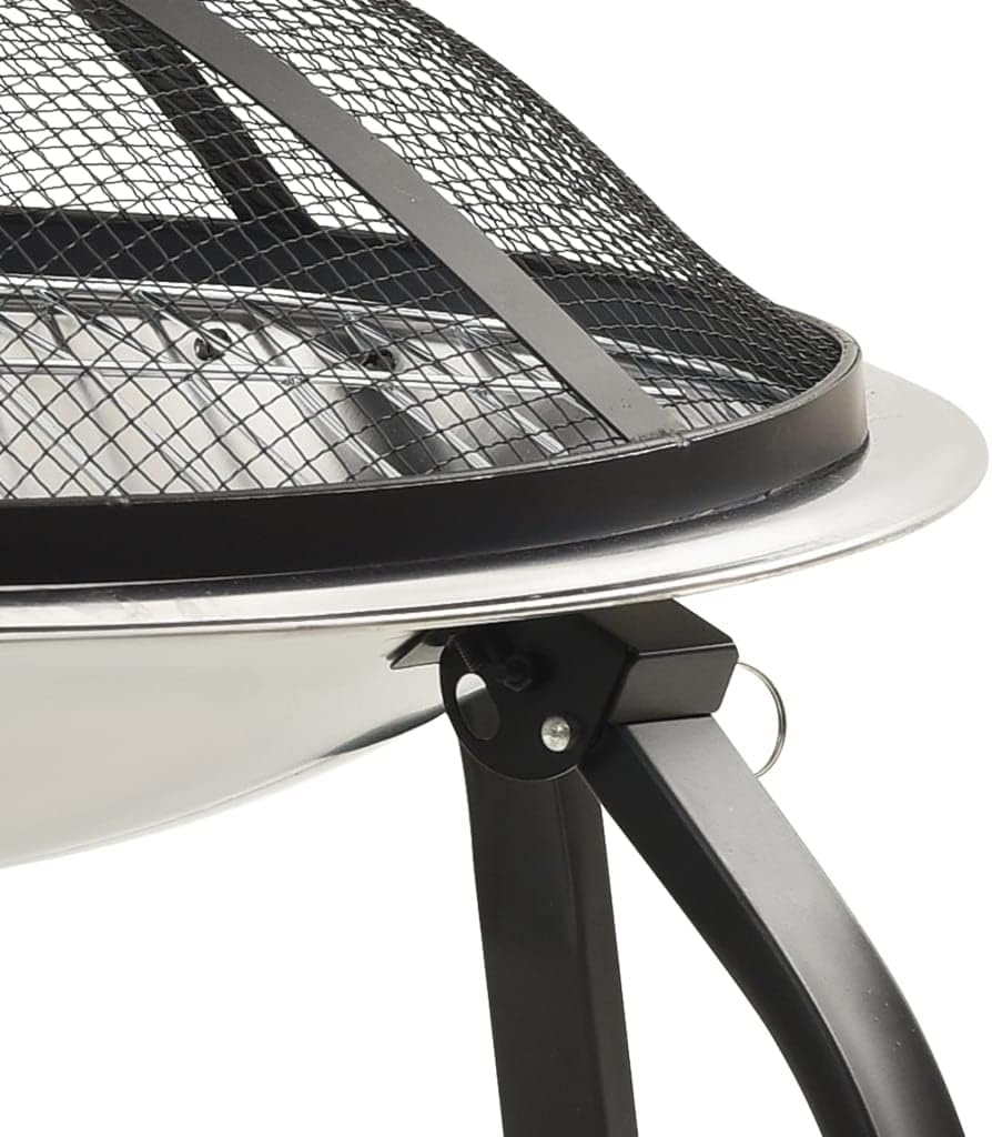 SKM 2-in-1 Fire Pit and BBQ with Poker 22