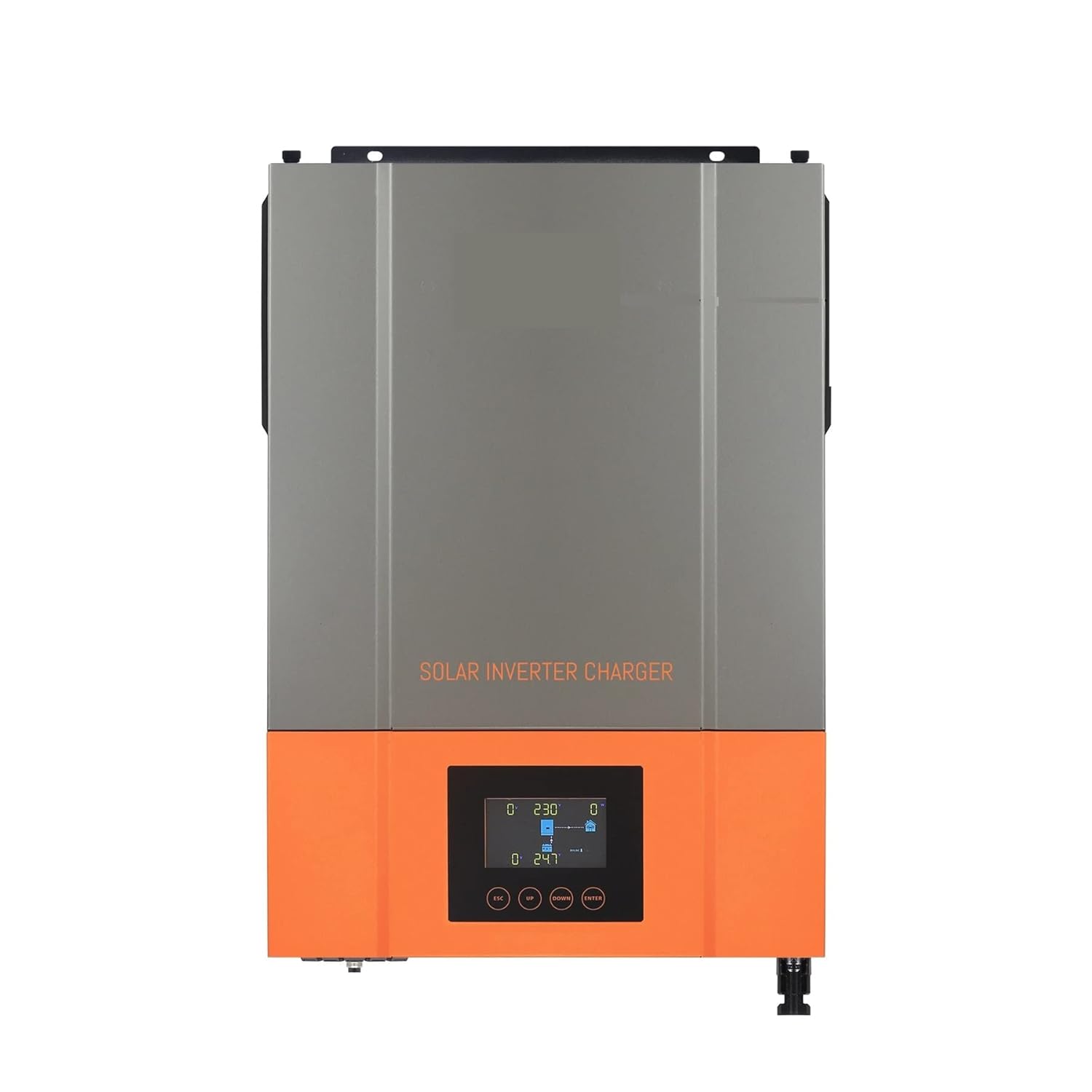 Solar Controller, 6.2KW Hybrid Solar Inverter Pure Sine Wave Inversor 48V 230VAC PV Input Max 500vdc MPPT 120A Solar Controller Support Li(6.2KW Without WiFi)