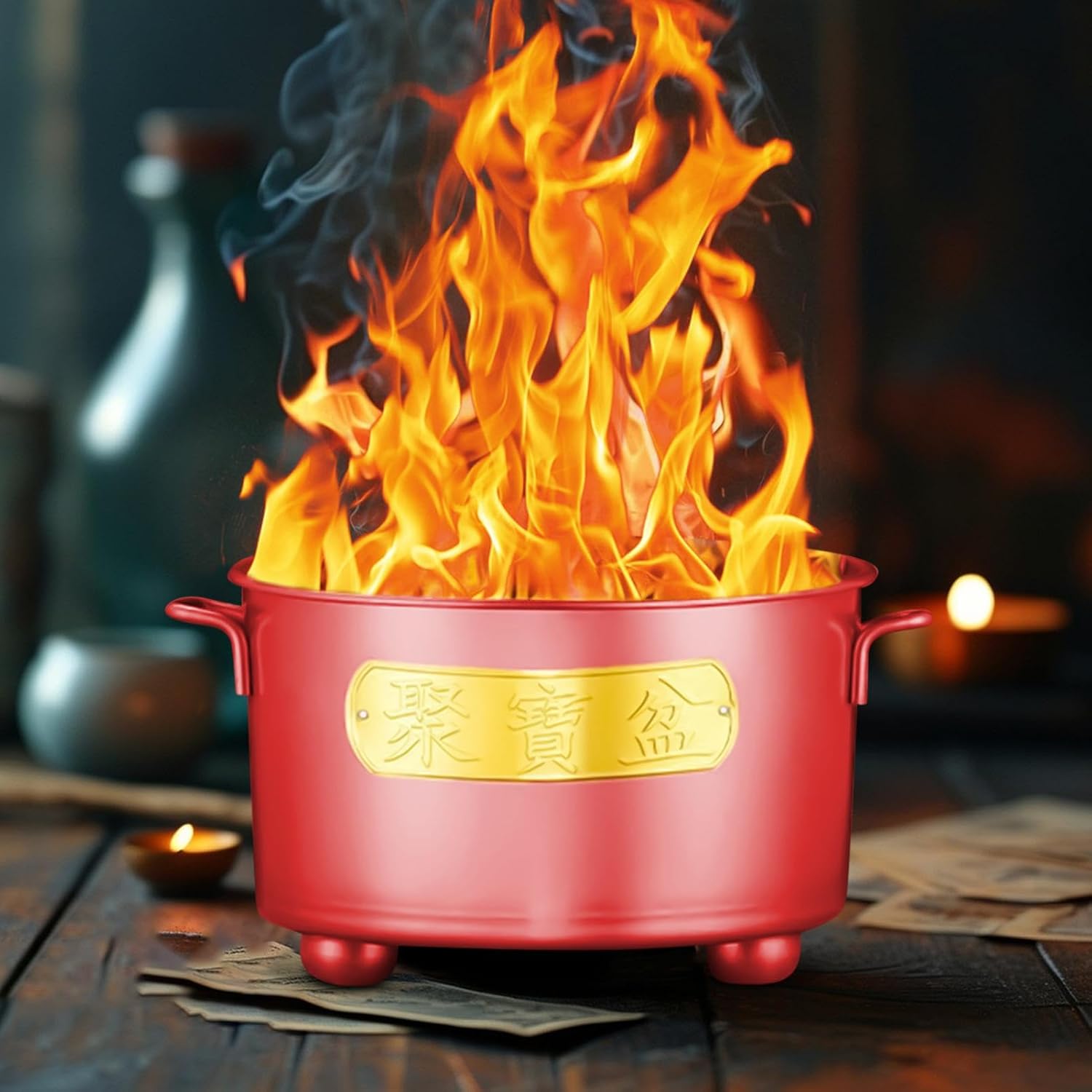 Burn Barrel, Heat Resistant Metal Cage 25.5x24.5x32cm, Fire Pit Yard Incinerator, Outdoor Waste Burner, Metal Fire Cage, for Garden Backyard Patio Bonfires