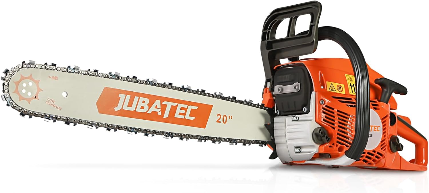 56.5cc Gas Chainsaw 20 Inch Bar Power Chain Saws Gas Powered Chainsaws 2 Stroke Handed Petrol Gasoline Chain Saw for Trees Wood Garden Farm Home Use Cutting