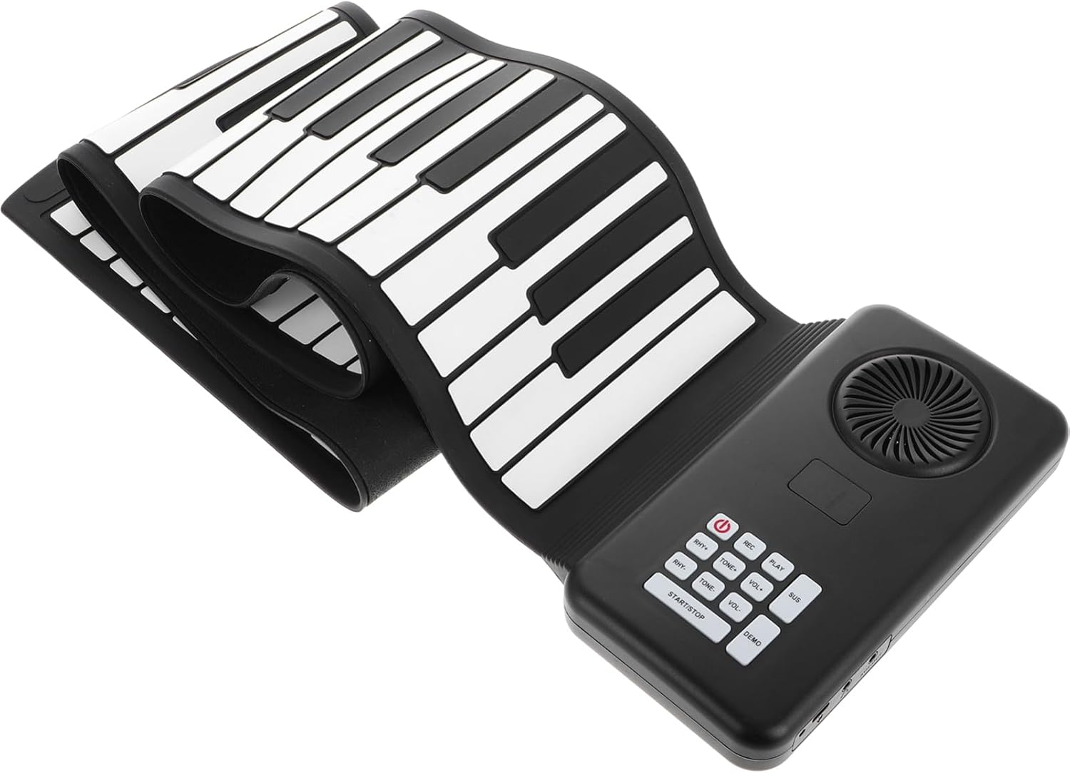 88 Keys Roll up Hand-rolled Piano Keyboard with Built-in Speakers Foldable for Travel