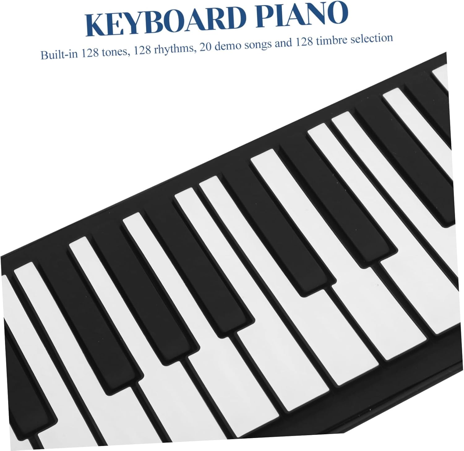 Keys Portable Up Piano Lightweight Silicone Electronic Keyboard for Rechargeable Battery for Beginners and Music Lovers