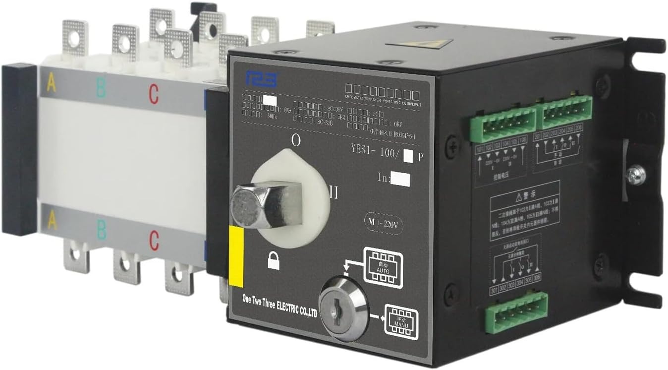 ATS Dual Power Supply PC-Klasse Automatischer Umschalter kundenspezifisch for den Außenbereich und Generator 16A-3200A AC400V YES1-GA-Serie