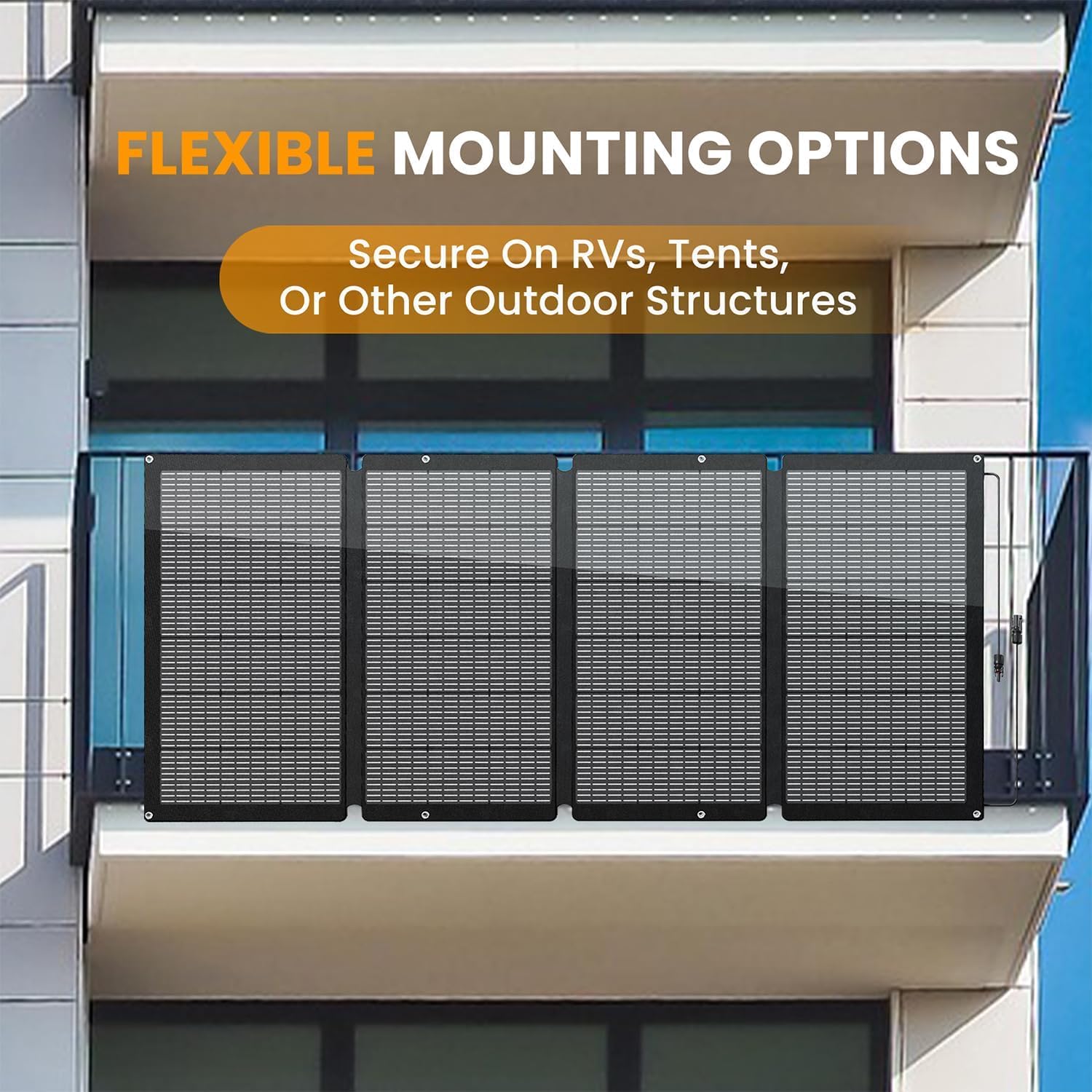 400W Portable Solar Panel for Camping & RV, Durable, Foldable, Waterproof, with Adjustable Stand Case – Perfect for Off-Grid Adventures