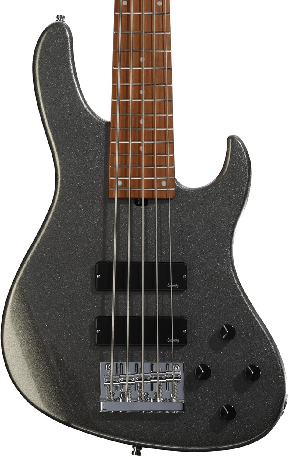 Sadowsky MetroExpress Modern 5-string Bass Guitar - Silver Metallic, Maple Fingerboard