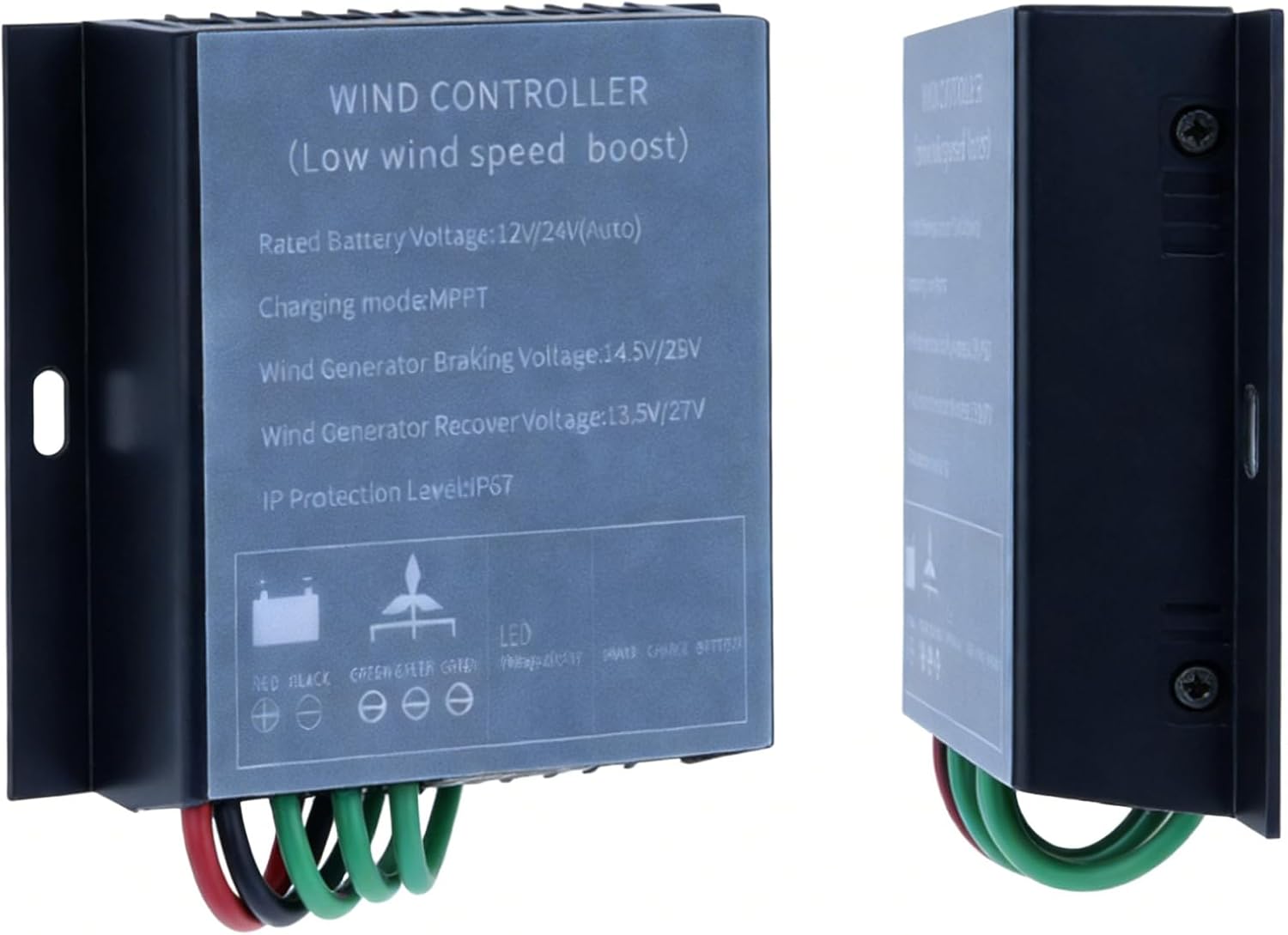 10A-40A 10000W Small Regulator for Wind Turbine Generator Windmill Alternator Battery Charger,12V 24V 48V MPPT Charge Controller