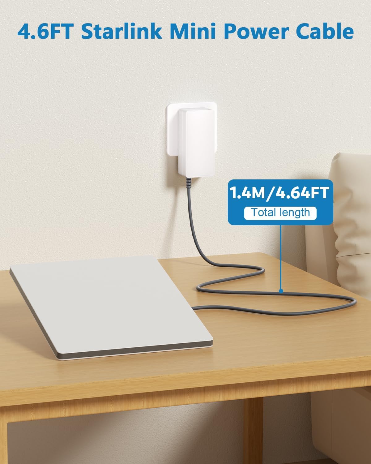 Starlink Mini Mount Black with Starlink Mini Power Supply 30V 2A