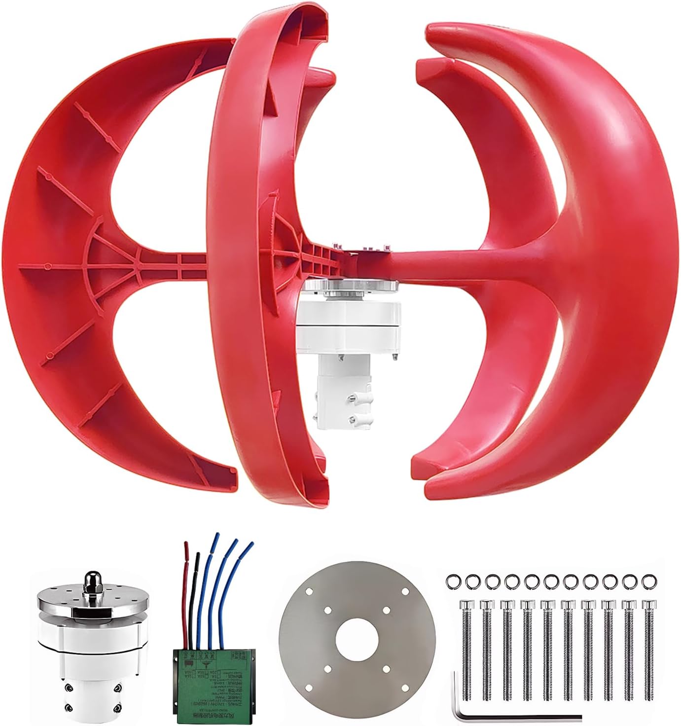 12V Wind Turbine Electricity Set with Controller Marine Street Lighting Generator Rust Proof for Fishing Boat Terrace Cabin Ship