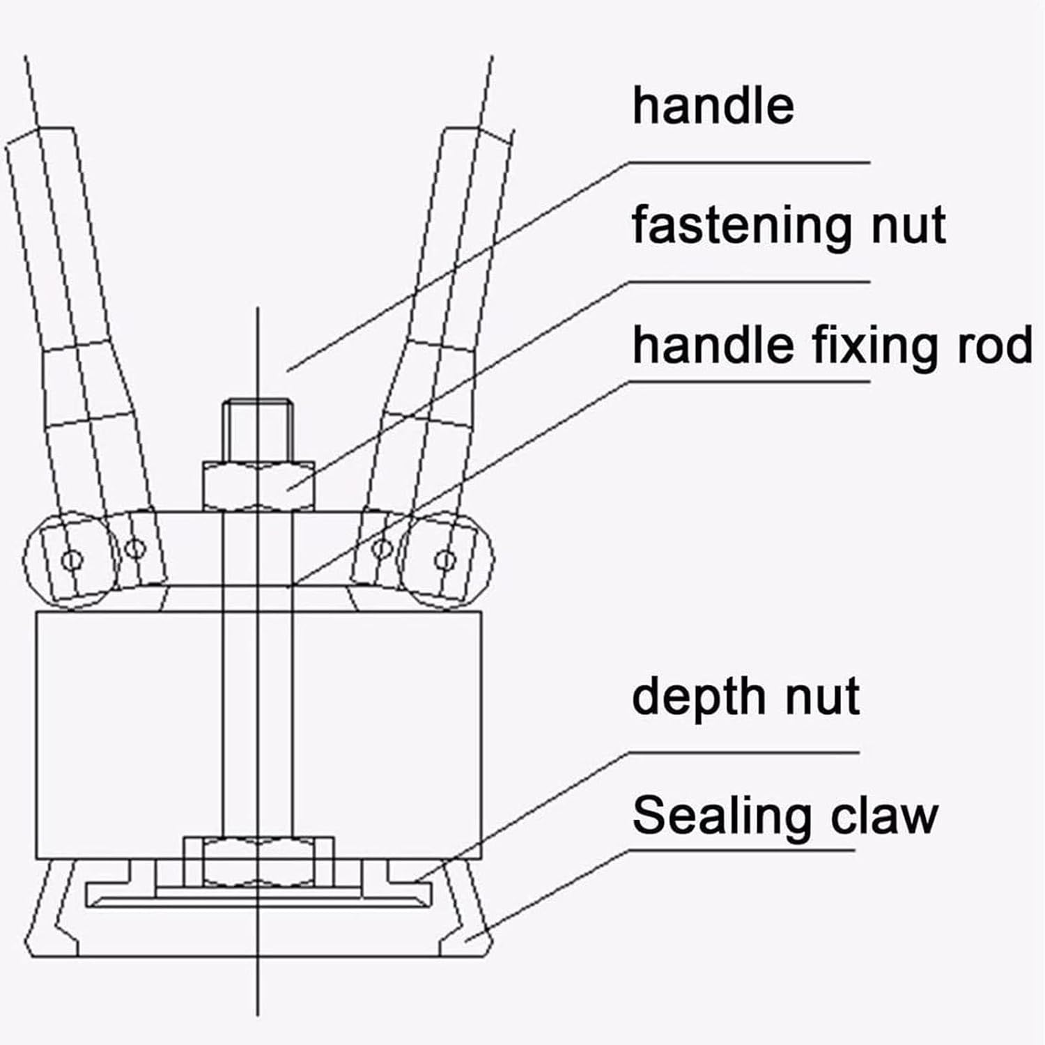 Manual sealer for oil barrels,Manual machine for sealing oil barrels,Barrel Crimping Tool,Oil Drum Pressure Cap,Sealing Barrel Crimping Tool,Crimper Sealer