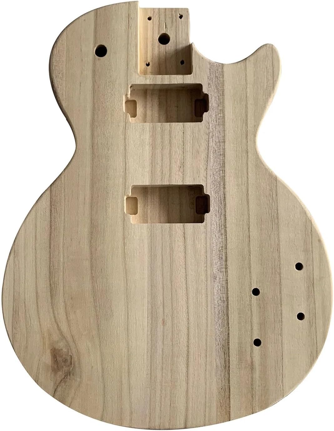 Diy Electric Guitar Body Blank For Custom Paint/Stain,Paulownia Wood Blank Guitar Barrel For Lp Style Bass Guitars Diy Parts