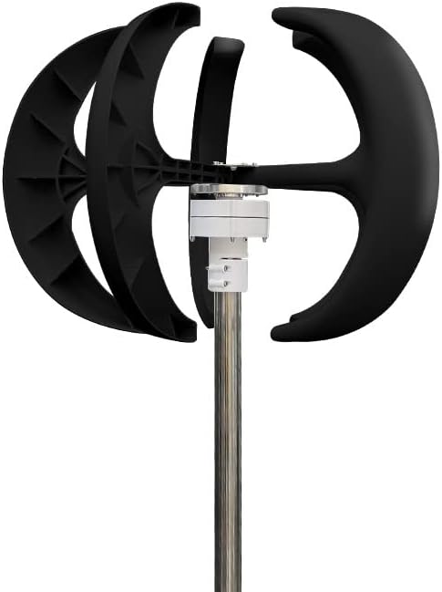 1500W Wind Turbine Generator - Vertical Axis 12V 24V Motor for Quick Start, Ideal for Home, Farm & Street Lighting with MPPT Controller - Renewable Energy Solution