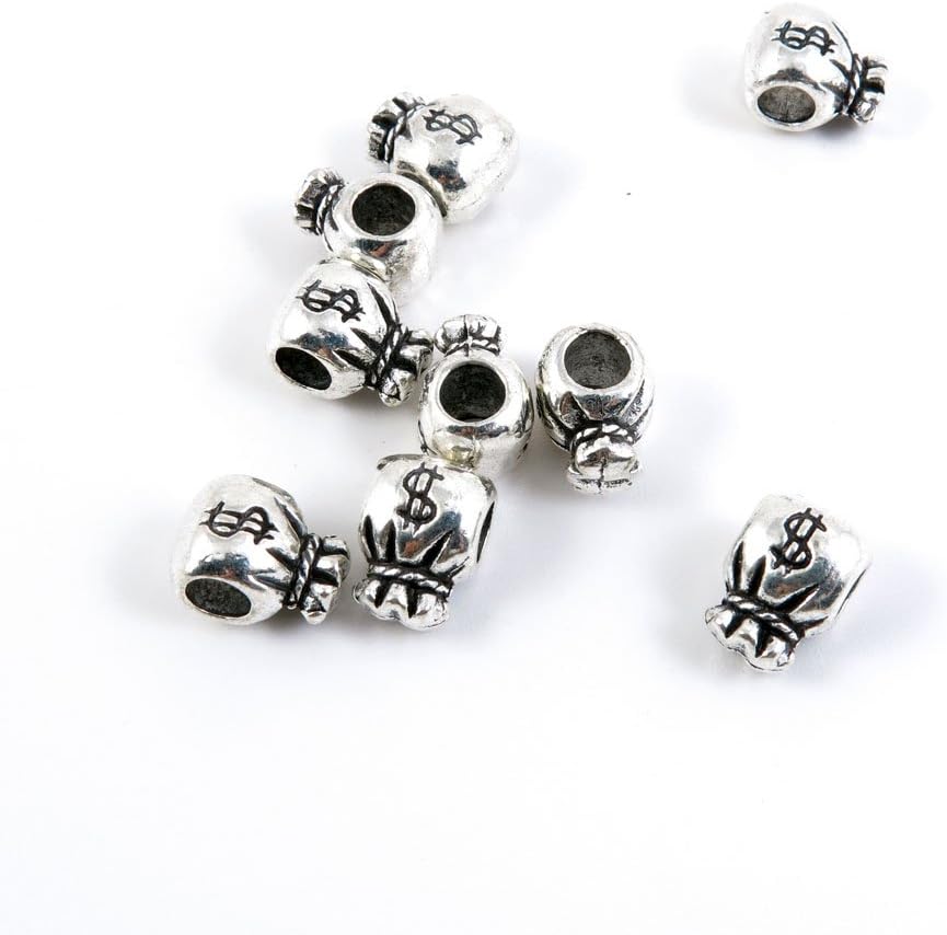 Jewelry Making Charms Antique Silver Tone Color Jewellery Charme Findingss Bulk Wholesale Suppliers Arts Crafts L4BO8 Dollar Bag Purse Loose Beads