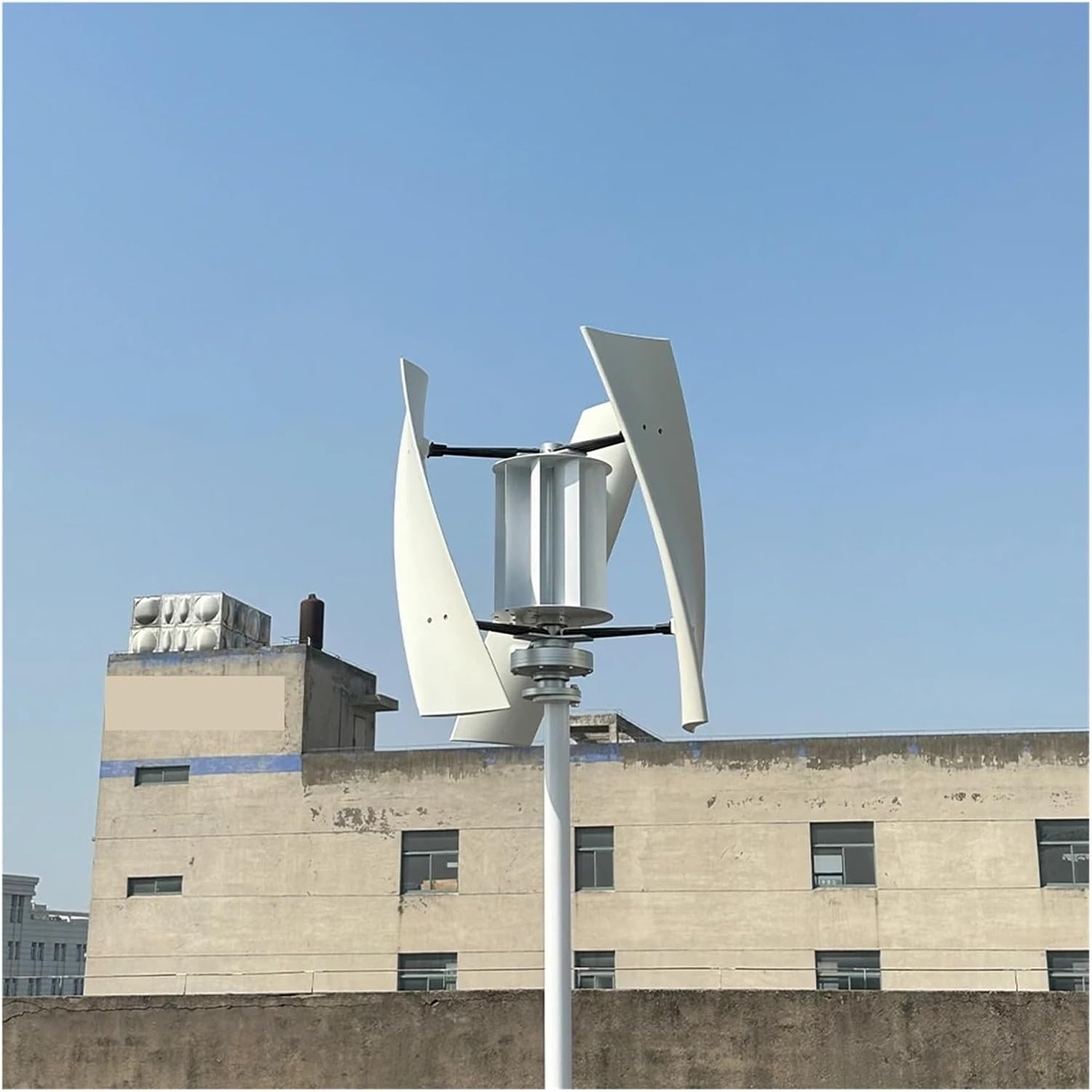 Wind Turbine Generator Kit, Wind Turbine 3KW Generator Axis Windmill Energy Sources 12v 24v 48v 3 Blades Low Wind Speed Starting Wind Turbines for Hybrid Solar Wind System(48V)