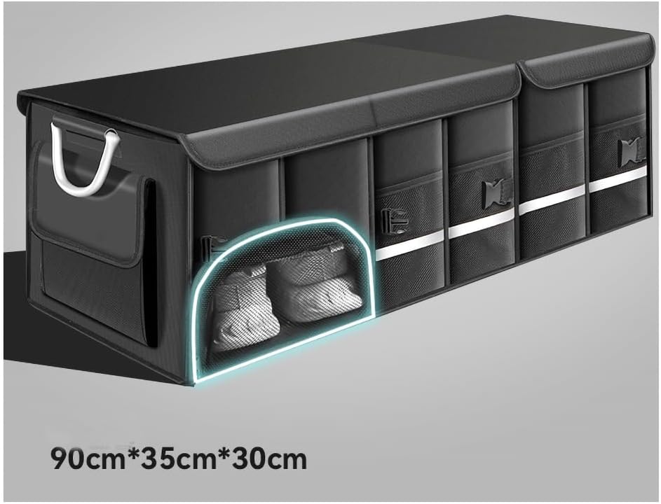 Car Trunk Organizer for Porsche Taycan Cross Turismo​ Electric Station Wagon,Reinforced Stable Clean Orderly Folding Box Versatile Waterproof Bag Interior Products All Seasons,A-3