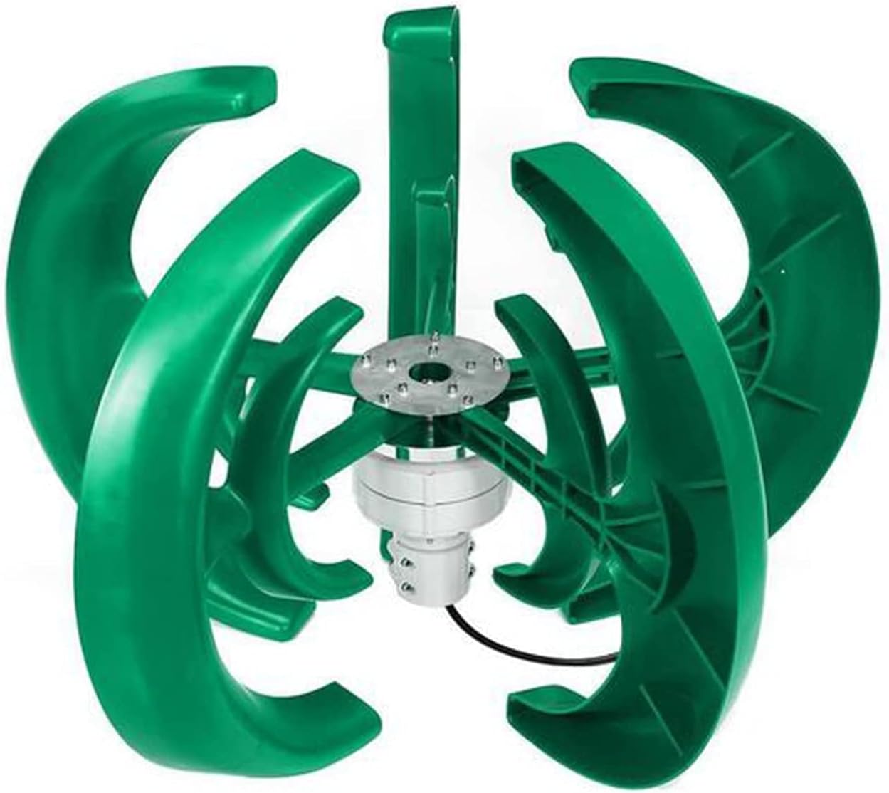 LiuSj JUnSt 12000W No Noise Vertical Axiswind Power Turbines, 12/24/48V Generator Lantern Wind Turbines Suitable for Home and Garden(Green),220v