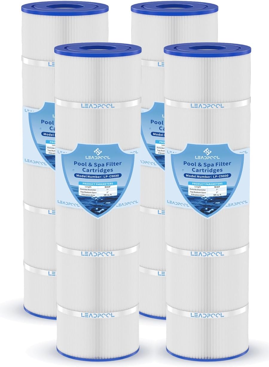 C5030 Pool Filter Cartridge Replacement for Hayward C5025,PA131-PAK4,CX1280XRE,FC-1227,C5020,Unicel C-7494,131x4 Sq.ft,4 Packs