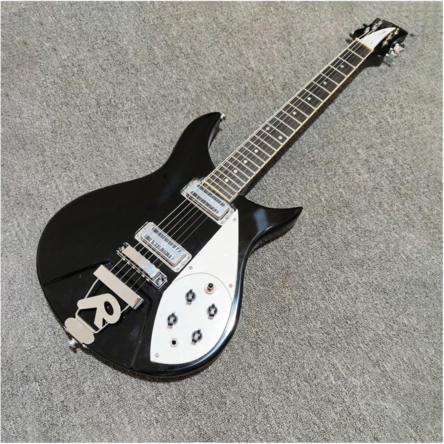 Beginner Electric Guitar Kits Solid Wood Black Professional Grade 22 Fret Electric Guitar