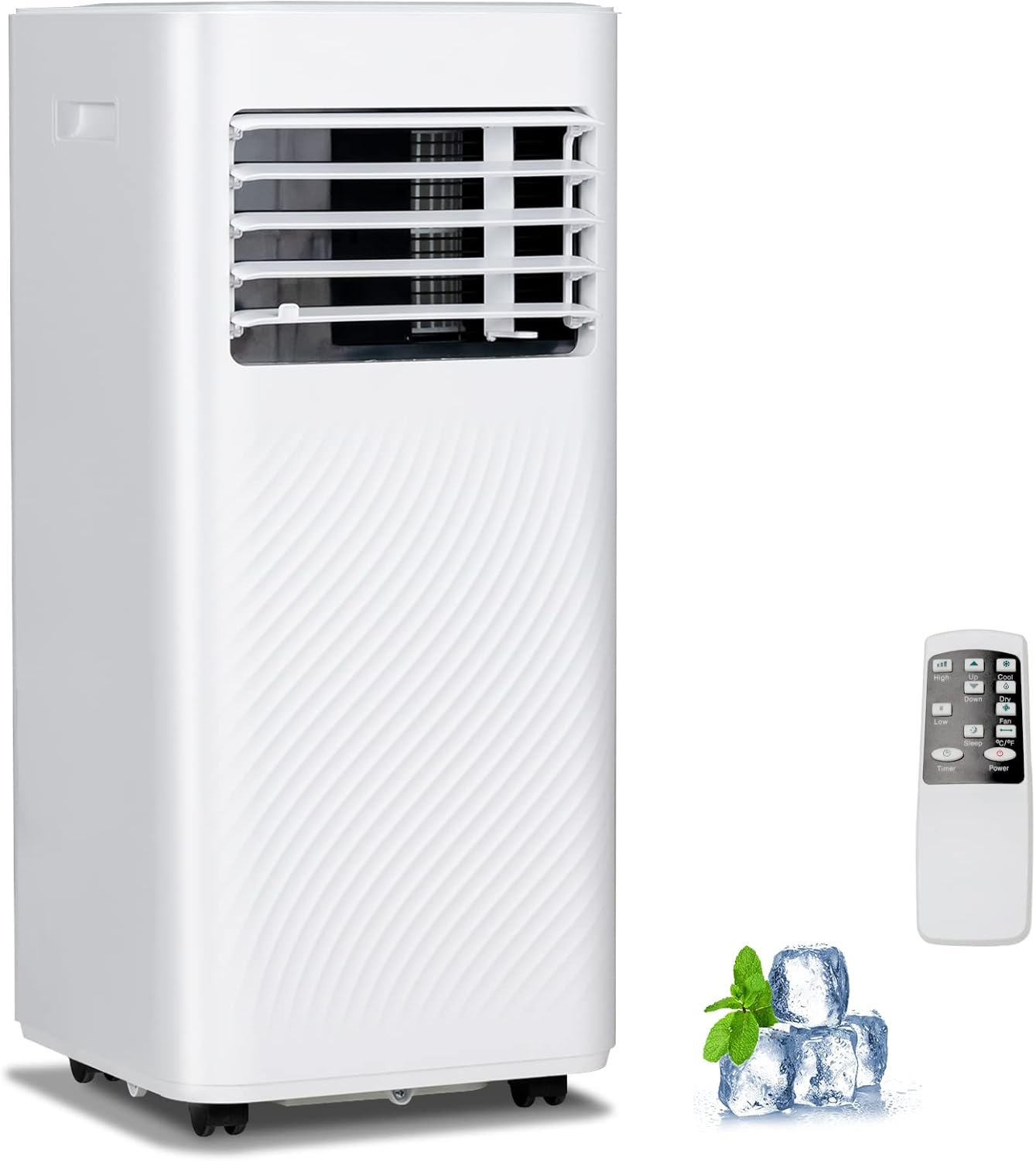 ARLIME Portable Air Conditioner 10000 BTU, 3 in 1 AC Unit, Fan & Dehumidifier for Rooms up to 350 Sq FT, Quiet AC w/Sleep Mode, Timer, LED Display, Remote Control & Window Kit