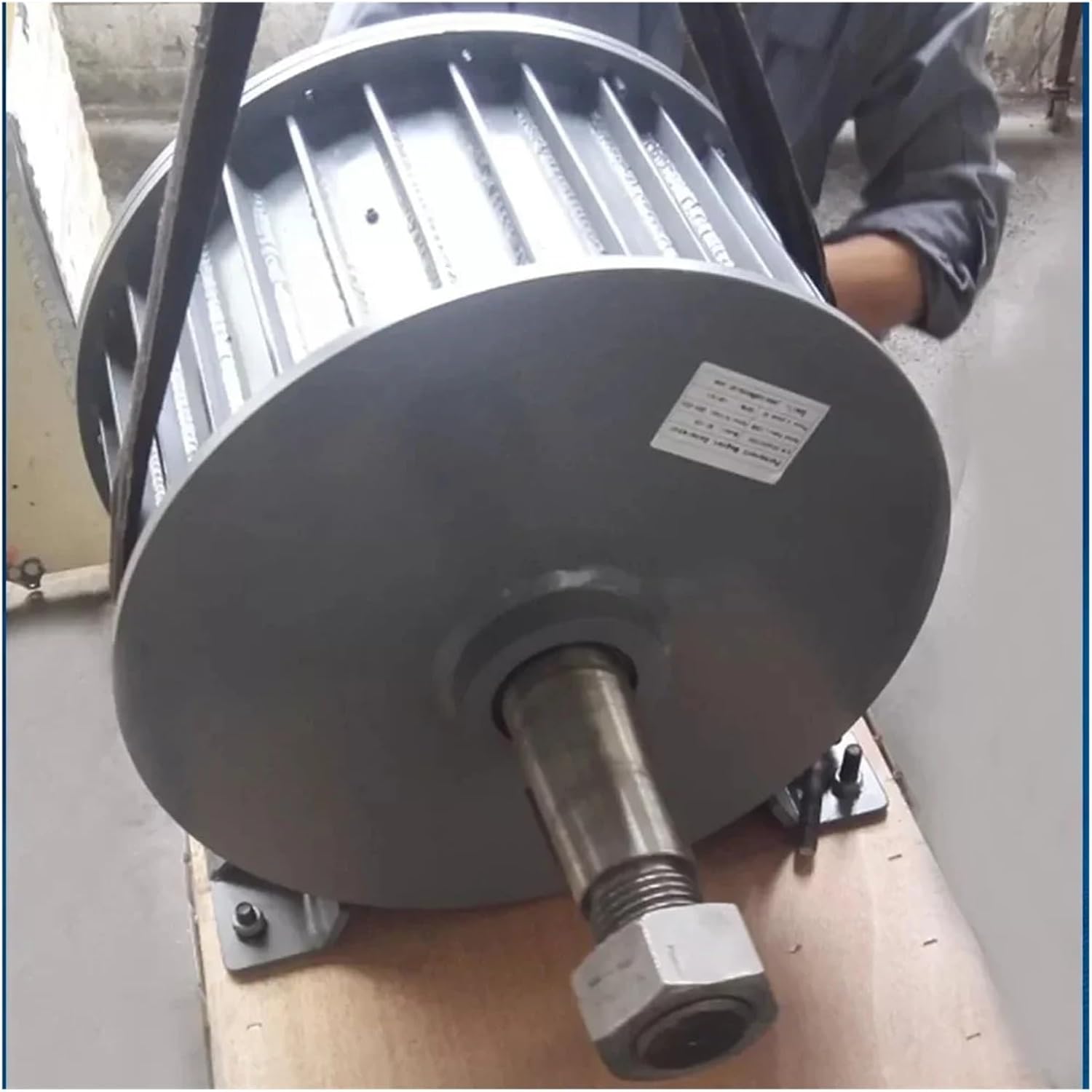 Wind Turbine Generator Kit,Low Speed Three-Phase Permanent Magnet Generator 8KW 10KW 48V 96V for Wind Power and Water Conservancy Low Starting Speed for Home(Without Base,96V_10000W)